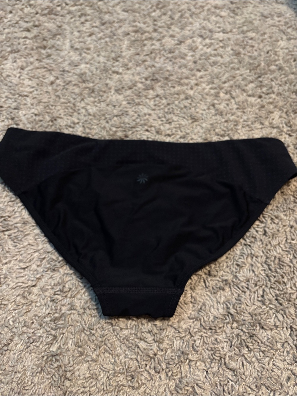 Athleta Black Bikini Bottom - Low Rise Swim Brief - Picture 4 of 5